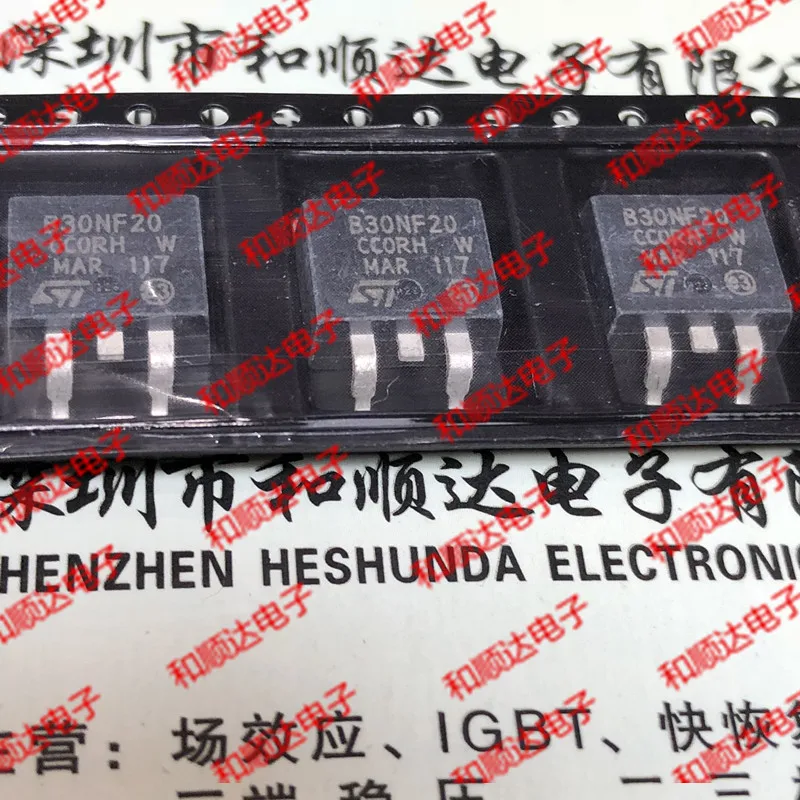 /5 предметов в лоте, B30NF20 STB30NF20-263 200V 30A