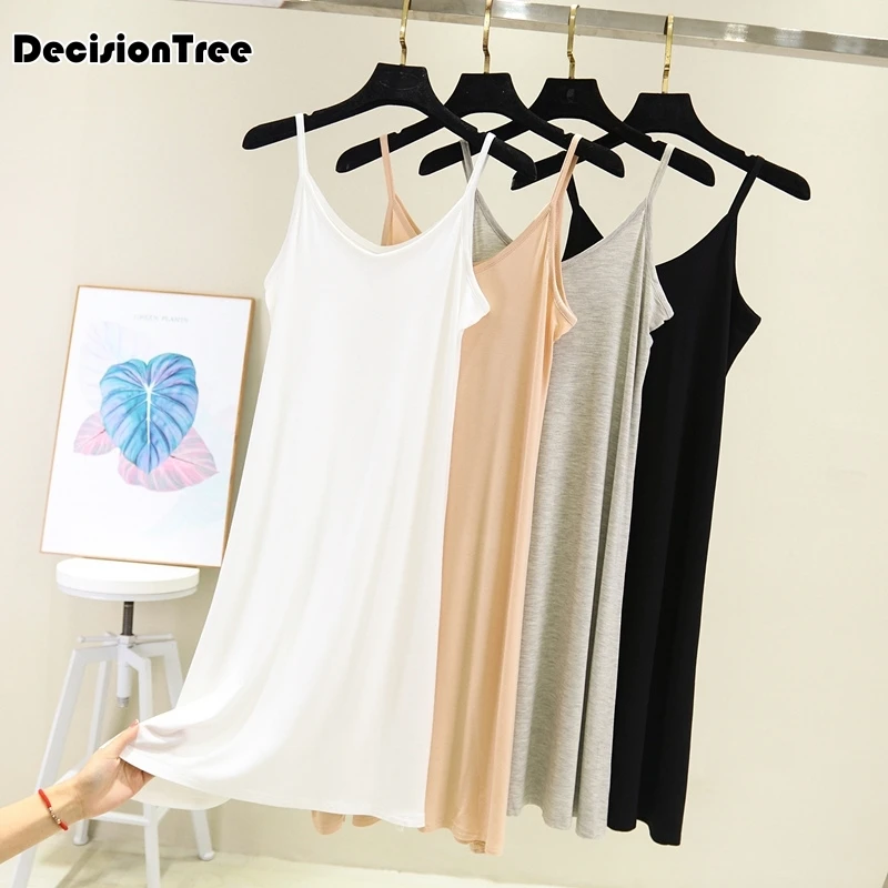 womens slip dress full petticoat woman dress slip basic skirt underdress vestidos loose full slips petticoat underskirt