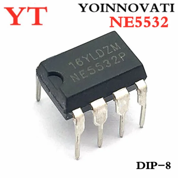 100 шт. NE5532 5532 IC OPAMP GP 10MHZ DIP8 | Электронные компоненты и принадлежности