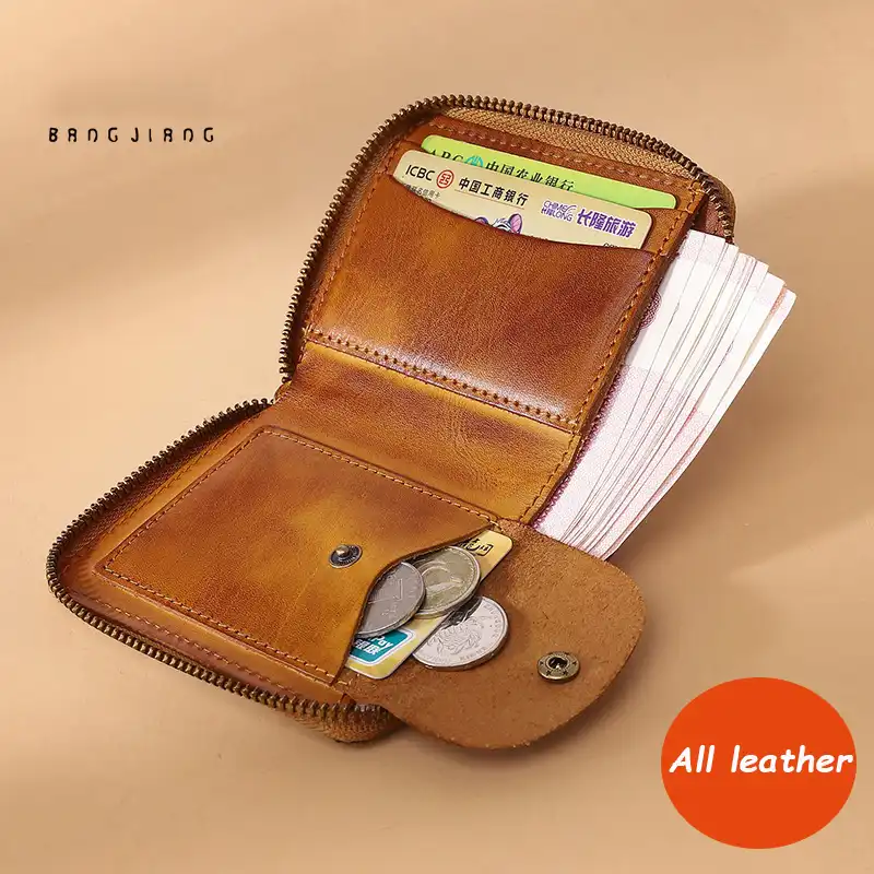 mens leather coin purse personalised