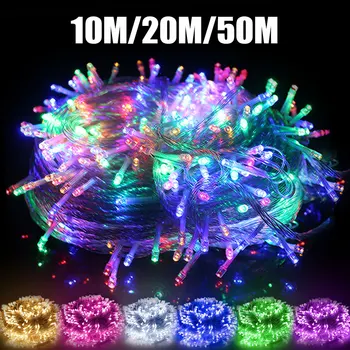 

Christmas Lights 10M 20M 50M Decorative Led String Fairy Light 8 Modes Garland Lights For Wedding Party Holiday Lights 220V 110V