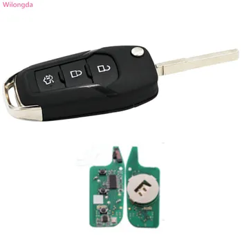 

Wilongda auto remote key 3 button remote key Hitag Pro ID49 chip 434mhz HU101 blade for Ford ESCORT Fusion Edge Explorer key