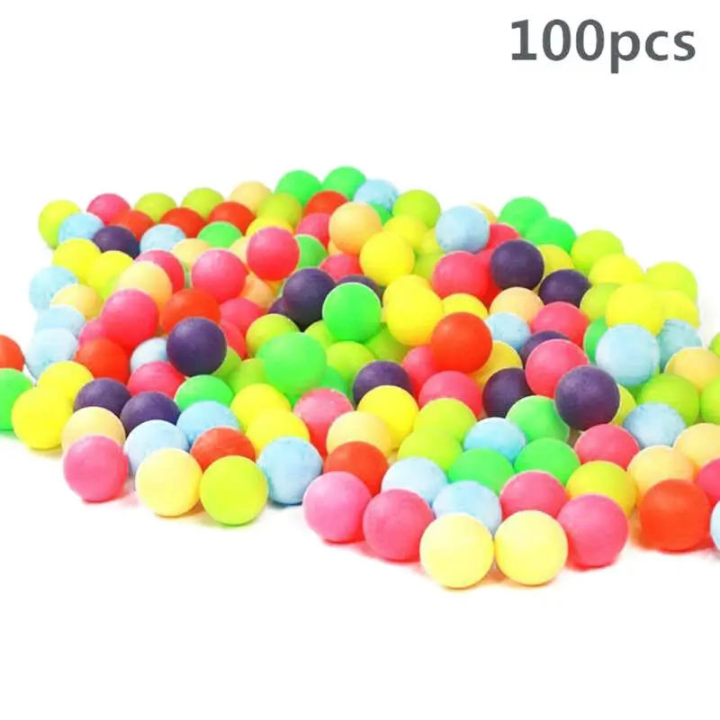 100 шт./упак. высокого качества в использовании профессиональное красочное шарики для пинг-понга на открытом воздухе Спорт Развлечения