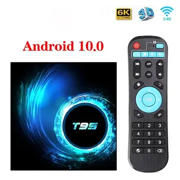 

2020 T95 TV Box Android 10 4g 64gb 32gb Allwinner H616 Quad Core 1080P H.265 4K TVBOX Android 10.0 Set Top Box 2GB 16GB