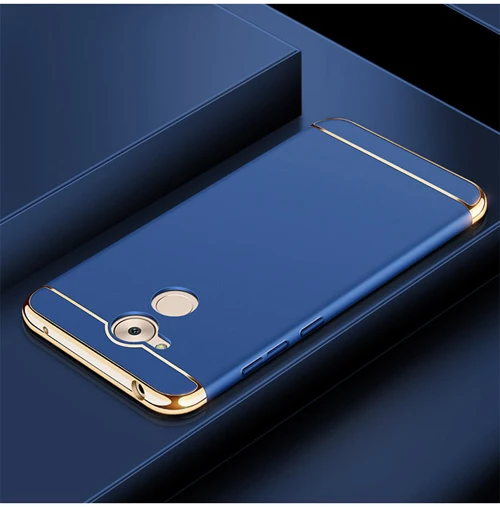 Для Huawei Honor 6C Pro чехол роскошный защитный чехол на 6C Pro 3в1 жесткий чехол для Huawei Honor 6C Pro Capa 5,2 ''Coque Fundas - Цвет: Blue