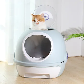 

Cat Litter Box Fully Enclosed Drawer Top Entry Cat Toilet Cat Pot Shit Deodorant Anti-Splashing Cat Feces Pot Cat Toilet