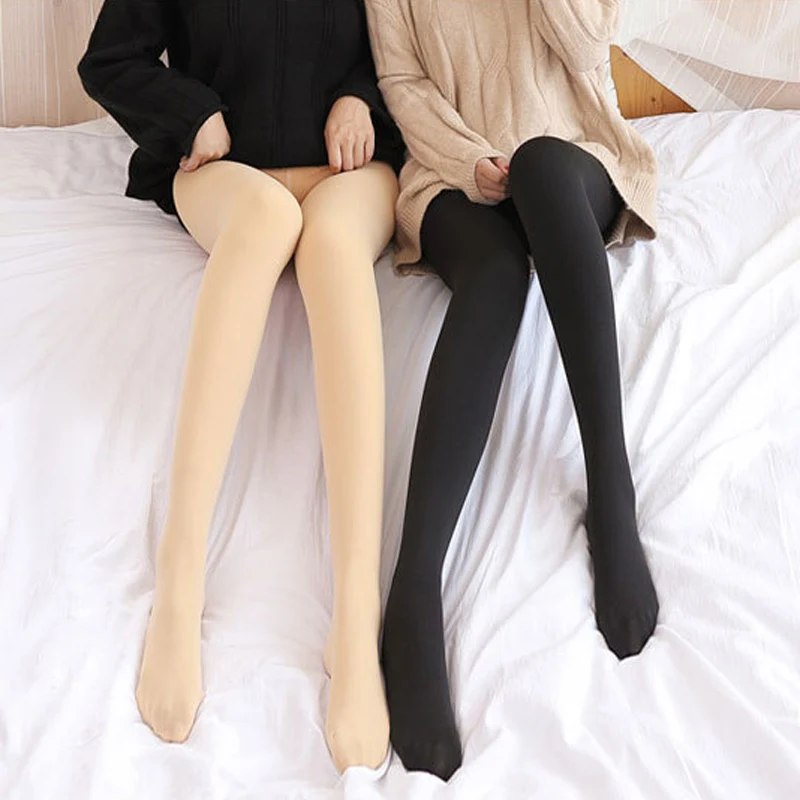 Пикантные женские колготки зимние теплые нейлоновые эластичные модные