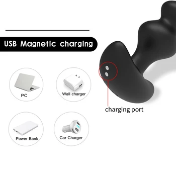 Wireless Remote Anal Vibrator Sex Toys for Men Women Prostate Massage Silicone Butt Plug Dildo Vibrator Stimulator Sex Shop 6