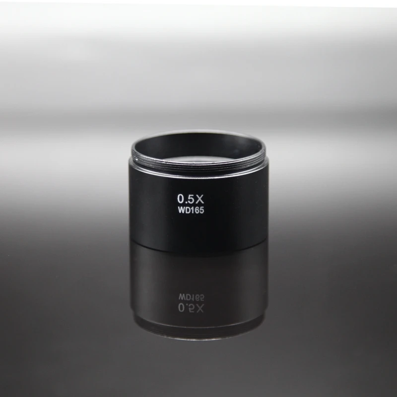 

Microscope Auxiliary Objective Lens WD165 0.5X Stereo Objective Lens with Threaded Microscope Accessories