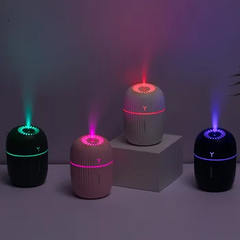 

200ml Cartoon USB Air Humidifier Ultrasonic Car Humidifiers with 7 Colors LED Night Lamps Mist Maker Mini Home Air Purifier