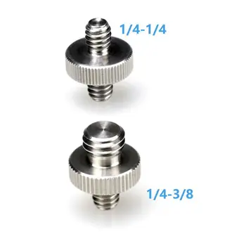 

Metal 1/4" Male to 1/4" or 3/8" Male Threaded Adapter 1/4 or 3/8 Inch Double Male Screw Adapter for Tripod Camera Accessories