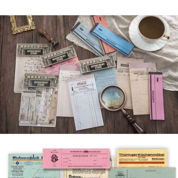 Винтажная старинная бумага серия купюр Postmark Набор стикеров для заметок Escolar Papelaria школьная поставка Закладка метка блокнота