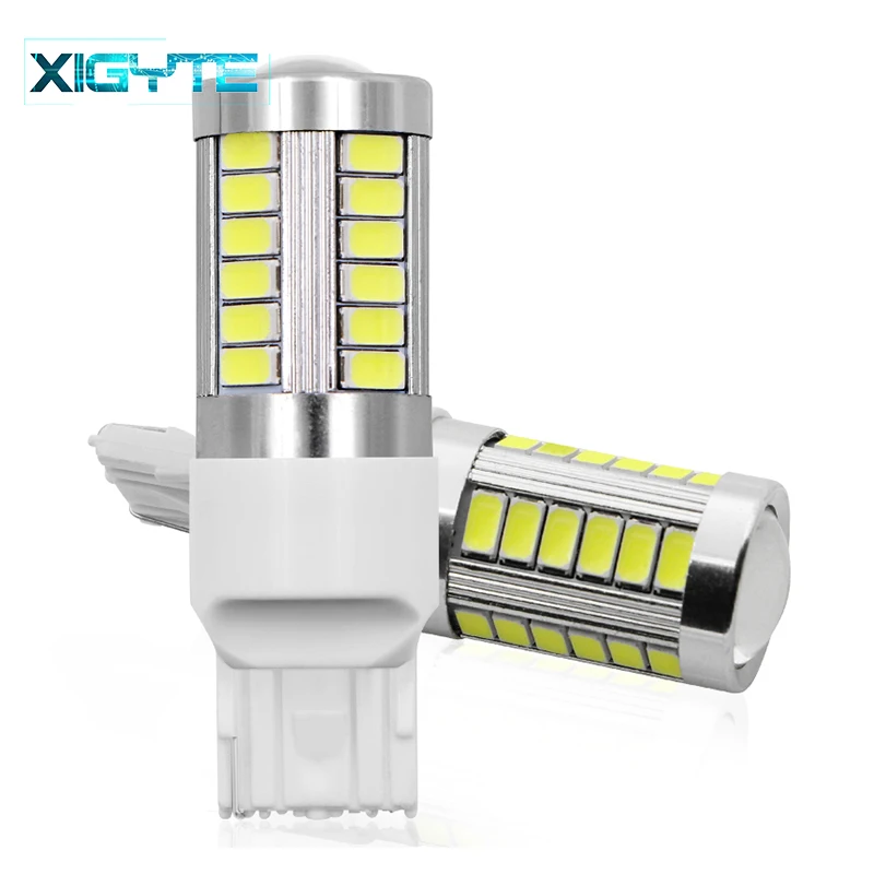 1 шт. T20 7440 W21W WY21W 33 smd 5730 5630 Светодиодный автомобильный Желтый Янтарный указатель