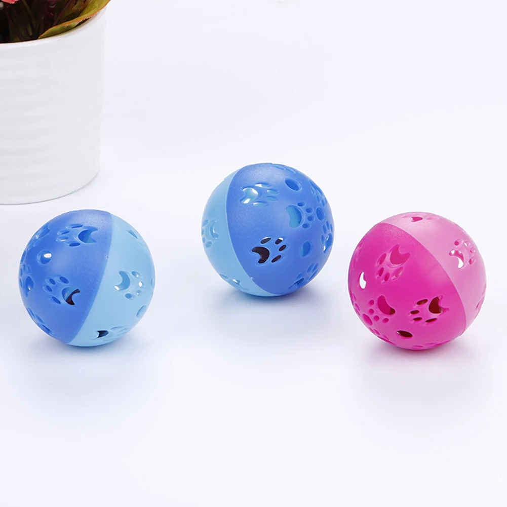 Игрушка для кошек, 10 шт., пустотелый шар, кошка, котенок, Интерактивная игрушка для скретч-прорезыватель, игрушка для игры в домашних животных, колокольчик, Новинка