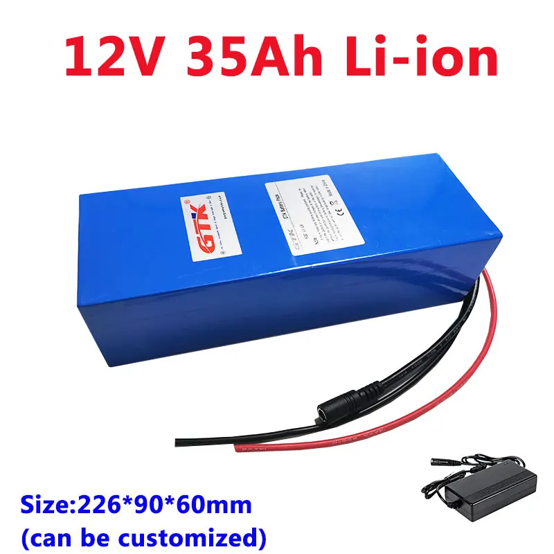 12V 30Ah 35Ah lithium battery pack built-in BMS for grass cutter solar street light communication equipment +3A charger | Электроника