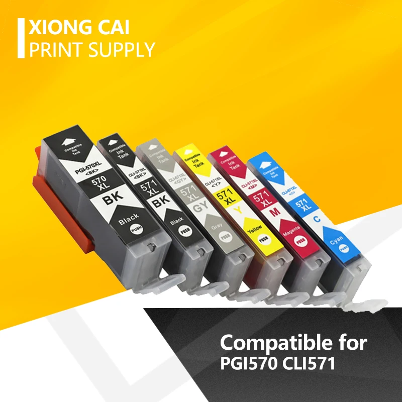 Cartuccia Di Inchiostro Compatibile Per Le Igp 570 Cli 571 Cannone Pixma Mg5750 Mg5751 Mg5752 Mg5753 Mg6850 Mg7750 Mg6853 Mg7753
