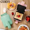 Non-stick Sandwich Maker Toaster machine 3mins Rapid Heathing  Multifunction Omelette Bacon baking pan waffle maker Toast baker 4