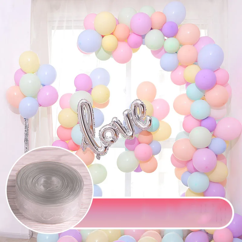 DIY латексный набор воздушных шаров, свадебное изготовление украшений, пластиковая полоска для воздушных шаров, 5 м шарик из тесьмы ручка инструмента, товары для дня рождения