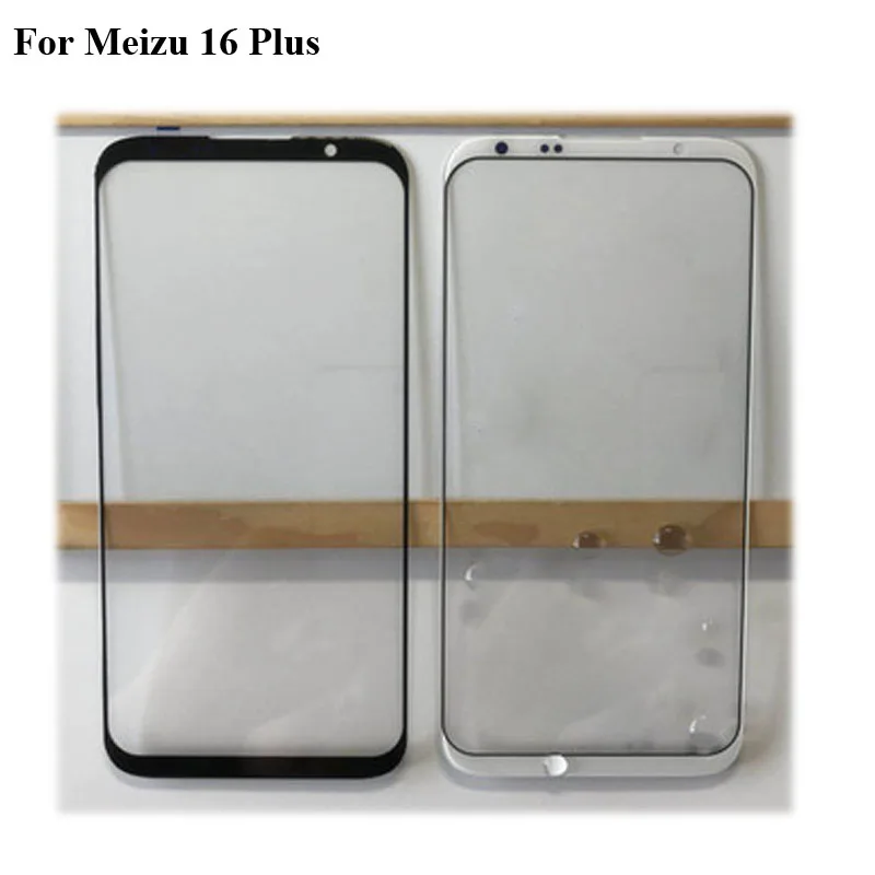 2 шт. для Meizu 16 Plus M1892 M892Q передняя внешняя стеклянная линза Ремонт сенсорного
