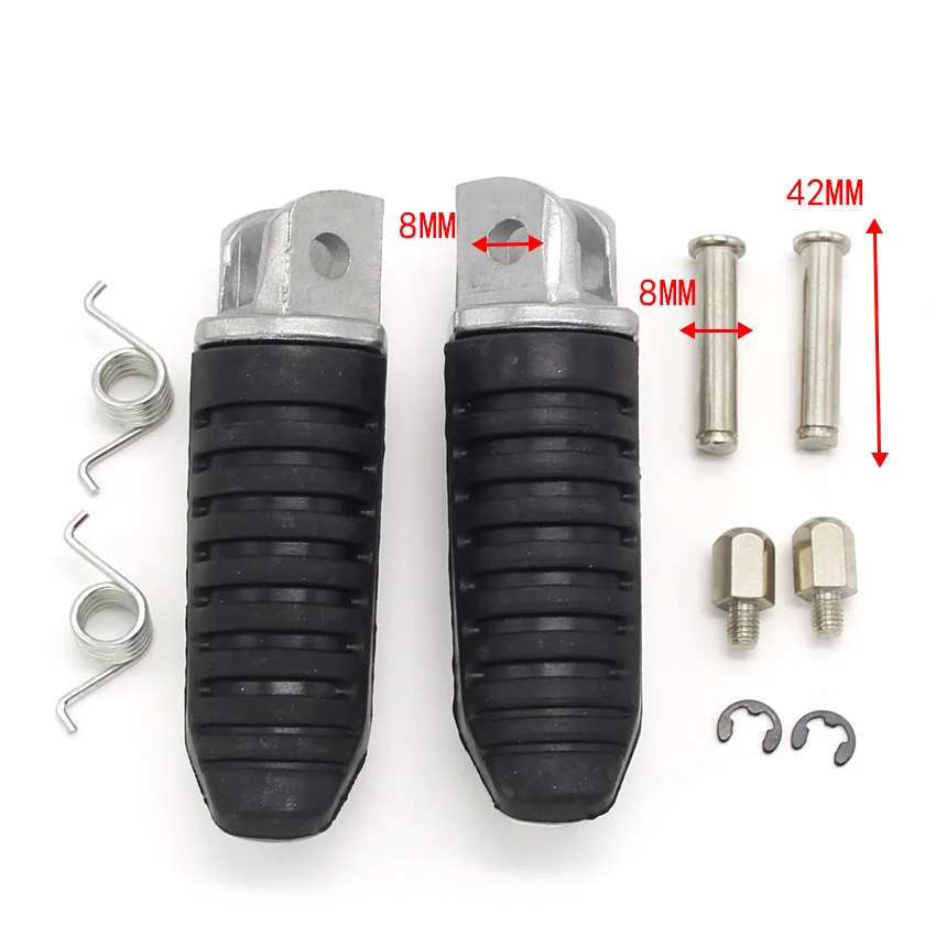 Motorcycle Footrests Foot pegs Front For Suzuki GW250 Inazuma SFV650 SV1000 GSX1300R Hayabusa GSX1300 GSXR250 GSXS750 TL1000 motorcycle accessories motorcycle footrests
