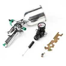 Аэрограф пистолет-распылитель 600CC 2,5 мм HVLP пистолет-распылитель гравитационный подающий датчик хлопья праймер сопло Краска Инструмент