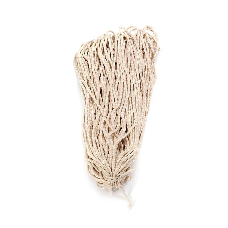 5mm Macrame Rope Natural Beige Cotton Twisted Cord Artisans Hand Craft 100M Wall Hangings Rack Storage Organization