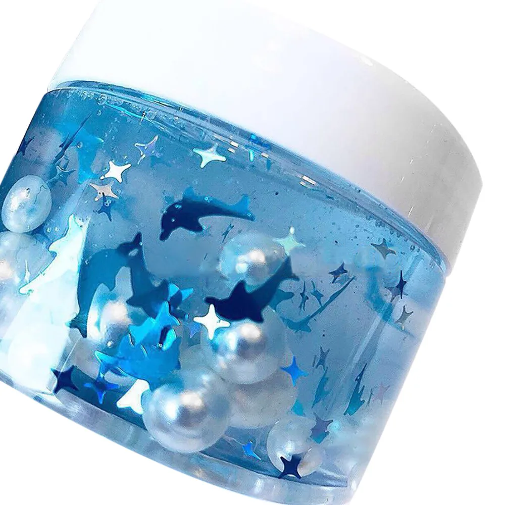 Hot sale Non-Toxic Clear Slime Cute Pearl Mermaid Kids Relief Stress Toys Gift 100ml high quality W1010