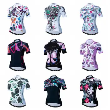 

2020 Cycling jersey Women Bike jerseys MTB Top Maillot Ciclismo Summer racing Road Mountain sports bicycle downhill shirt white