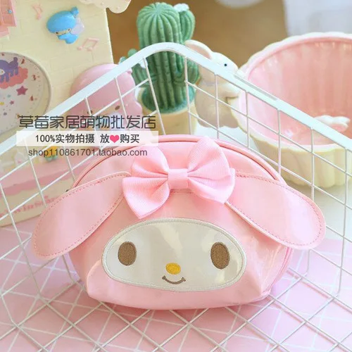 Sanrio, Hello Kitty My Melody Little oroll маленькая Две звезды косметичка Женская водонепроницаемая портативная хранение дорожных сумок косметичка - Цвет: 1
