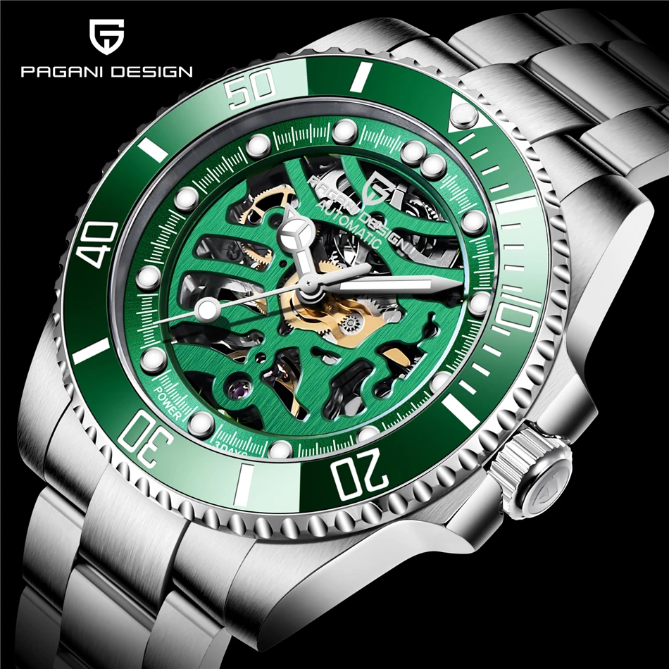 PAGANI DESIGN Brand Men Business Luxury Watch Men Automatic Mechanical Watches Waterproof Stainless Steel Fashion Men's Watches