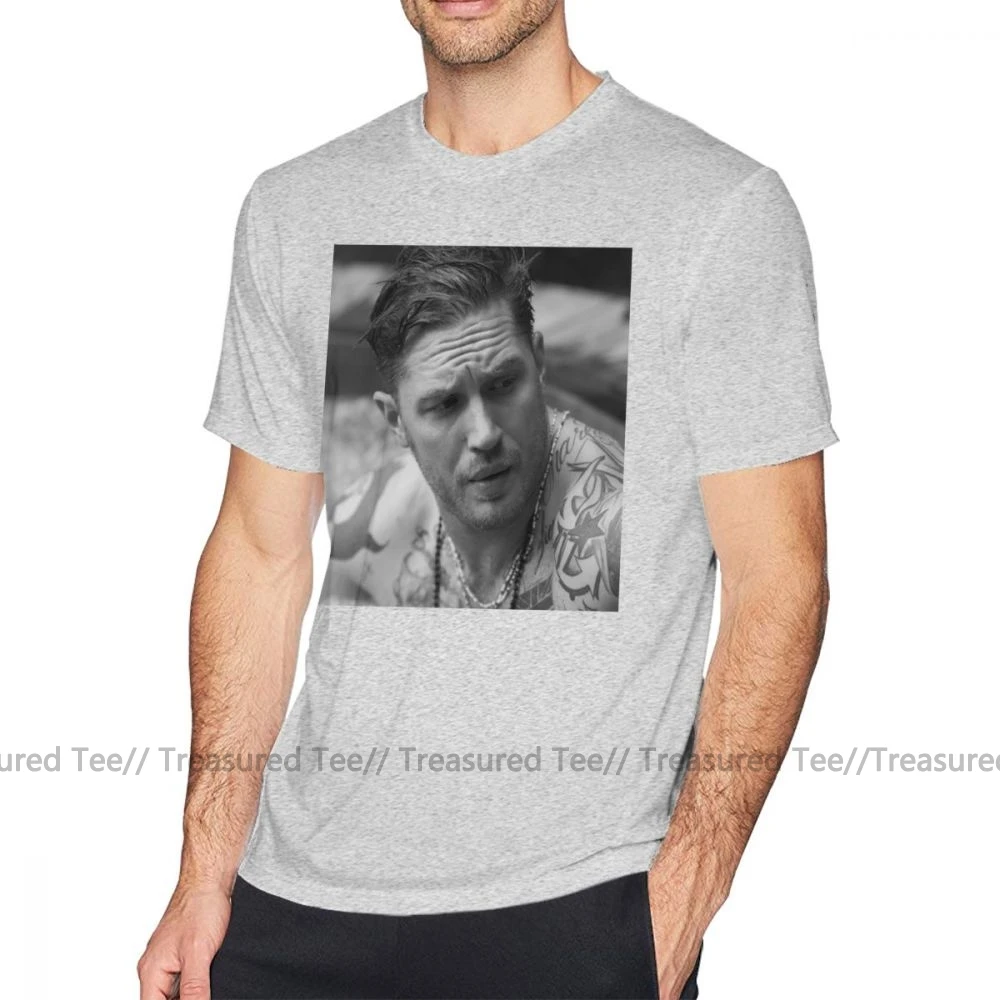 Футболка Tom Hardy, футболка Tom, хлопковая Футболка Hardy Man, Классическая футболка Awesome, большой размер, футболка с коротким рукавом с принтом - Цвет: Gray