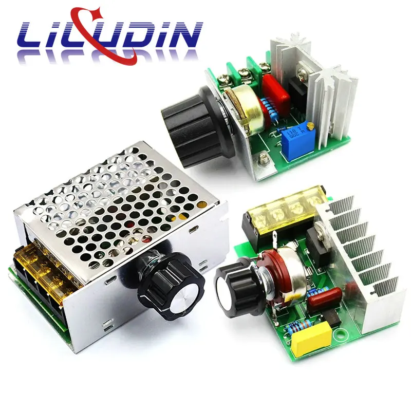 2000W 4000W 220V High Power Voltage Regulators SCR Speed Controller Electronic Voltage Regulator Governor Thermostat 1