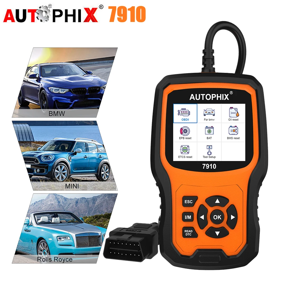 

Autophix 7910 For BMW OBD2 Scanner Oil Service EPB SAS Airbag TPMS Reset OBD2 Diagnostic Tool For BMW OBD 2 Automotive Scanner