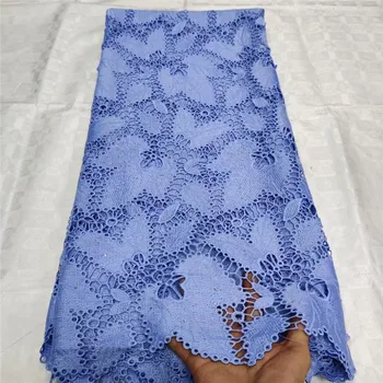 

Latest Guipure water Lace Embroiderey French African Cord Lace Fabric High Quality Nigeria Lace Fabric For Wedding 14L090910