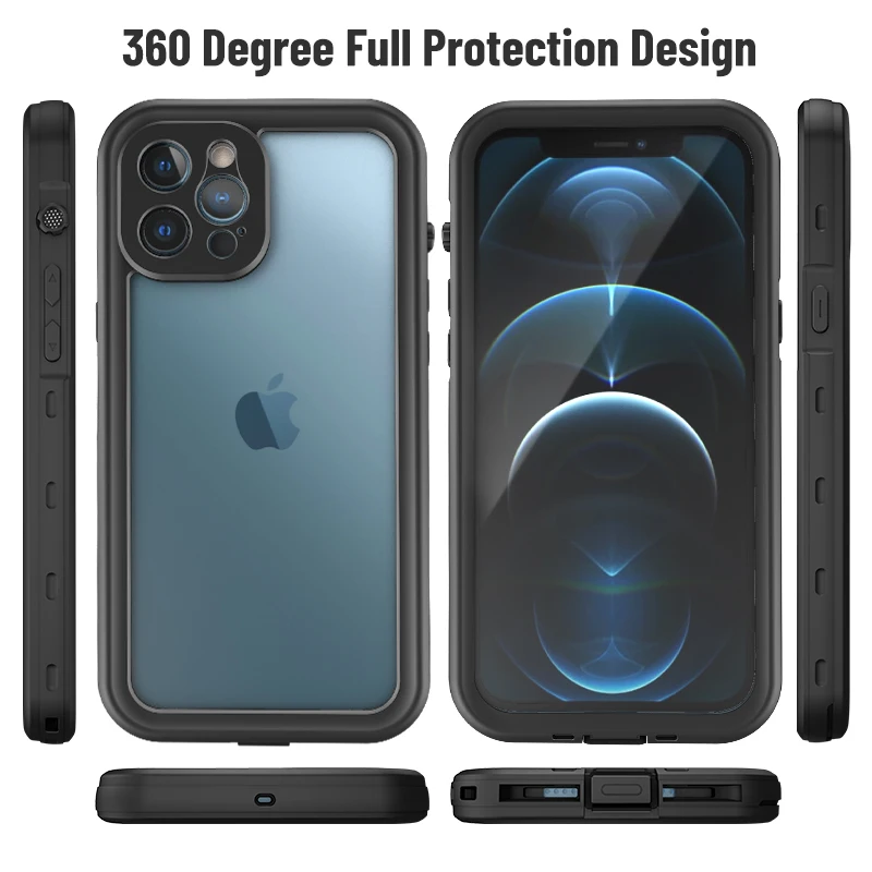 motorola cases IP 68 Waterproof Phone Case For IPhone 11 12 13 Pro MAX XR XS MAX Swimming Case For IPhone 8 7 Plus Shockproof Clear Cover Case motorola g stylus 5g phone case