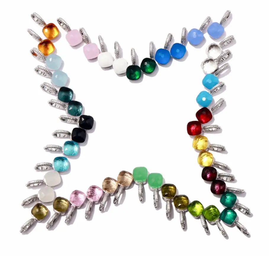 Drop Earrings 22 Colors Crystal Candy Water Droplets Style Earrings 3 Gold Color Drop Earring For Women Fashion Jewelry