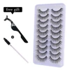 10Pairs 3D Mink Eyelashes Makeup Natural Long False Eyelashes Dramatic Lashes Extension HandMade Fake Eyelash maquiagem ► Photo 2/6