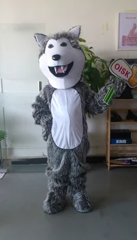 

Ohlees Gray wolf mascot costume picture is example only,do custom according to customer design