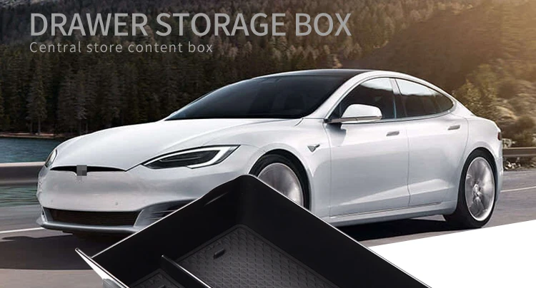 ZUNDUO коробка для хранения центральной консоли Tesla модель X модель S аксессуары для салона автомобиля контейнер для хранения содержимое ящика коробка