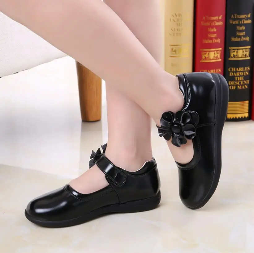 Girls Leather Sandals For Children Wedding Dress Princess School Summer Bow-knot Korean Fashion