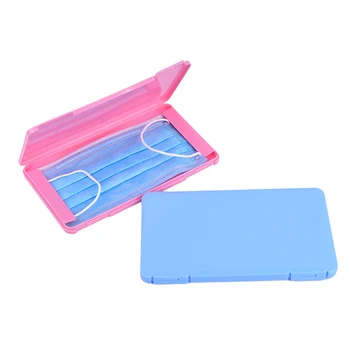 

1X Clamshell Mask Storage Box Portable Face Masks Container Dustproof Disposable Mask Case PP box Organizer travel Household