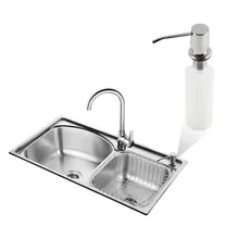 Кухонный диспенсер для мыла из нержавеющей стали, бутылка из АБС-пластика, дозатор жидкого мыла, диспенсер для кухонного мыла