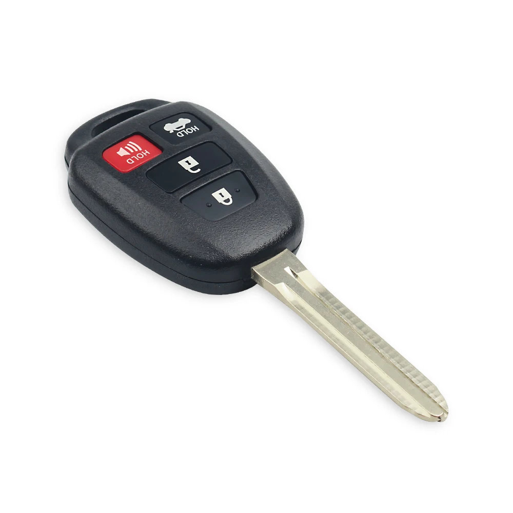 KEYYOU 4 кнопки дистанционного ключа автомобиля оболочки чехол Брелок для Toyota CAMRY 2012 2013 Corolla с лезвием TOY43
