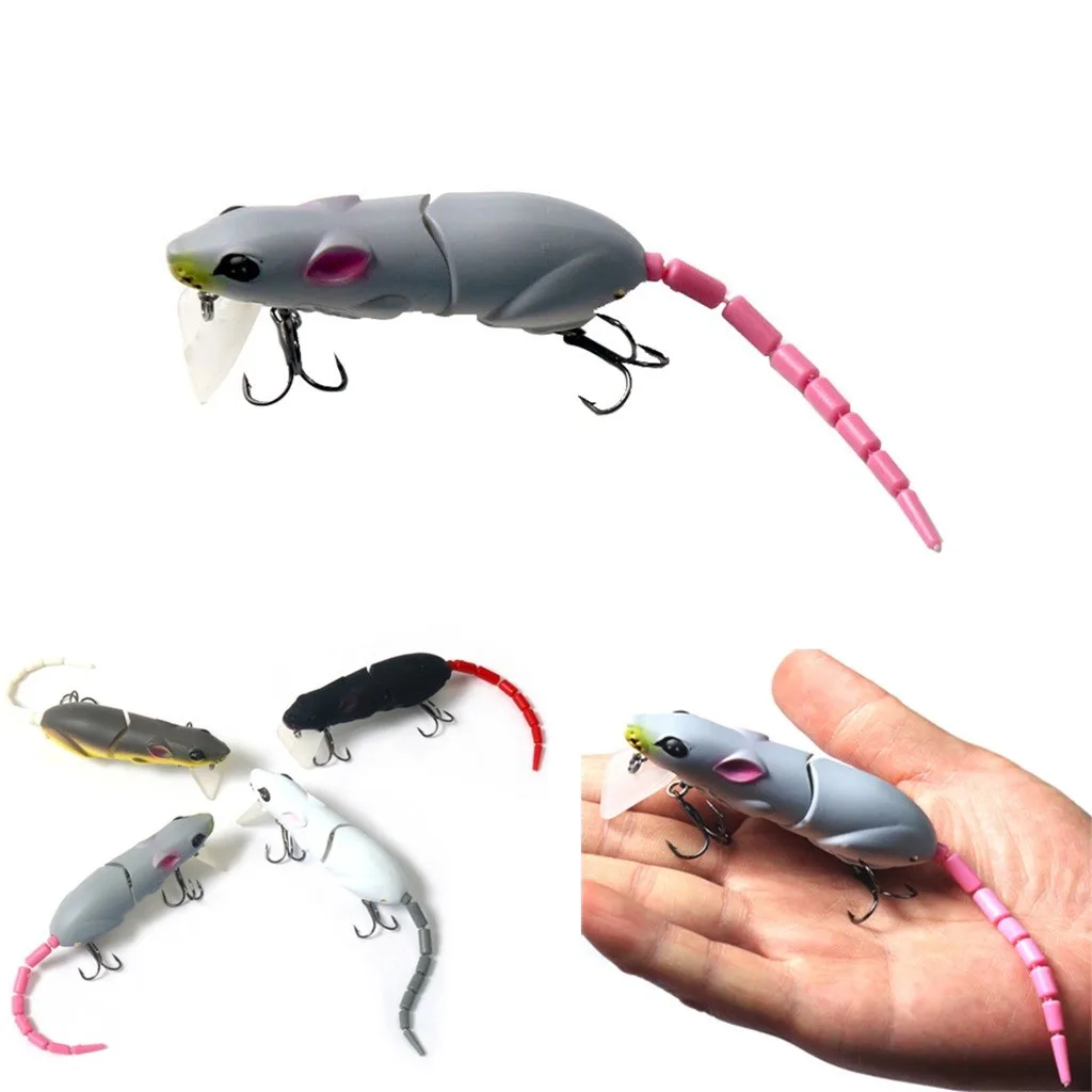 

1pc Fake Fishing Lure Baits Tackle For Fishing Mouse Rat Bait Multi-joint Tail Attractants Wobbler For Trolling Leurre Peche#E30