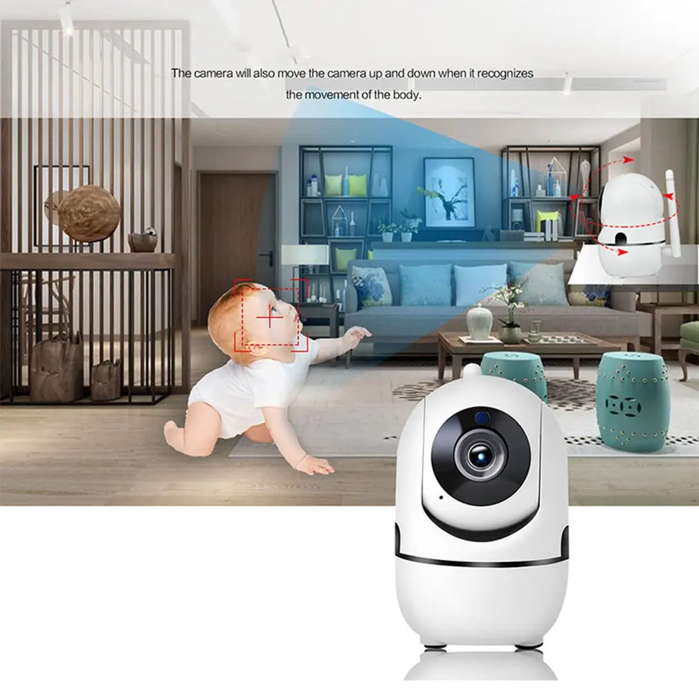 

1080P Mini Intelligent Surveillance Camera 360 Degree Home Wifi Network Camera Hd Night Vision Monitor
