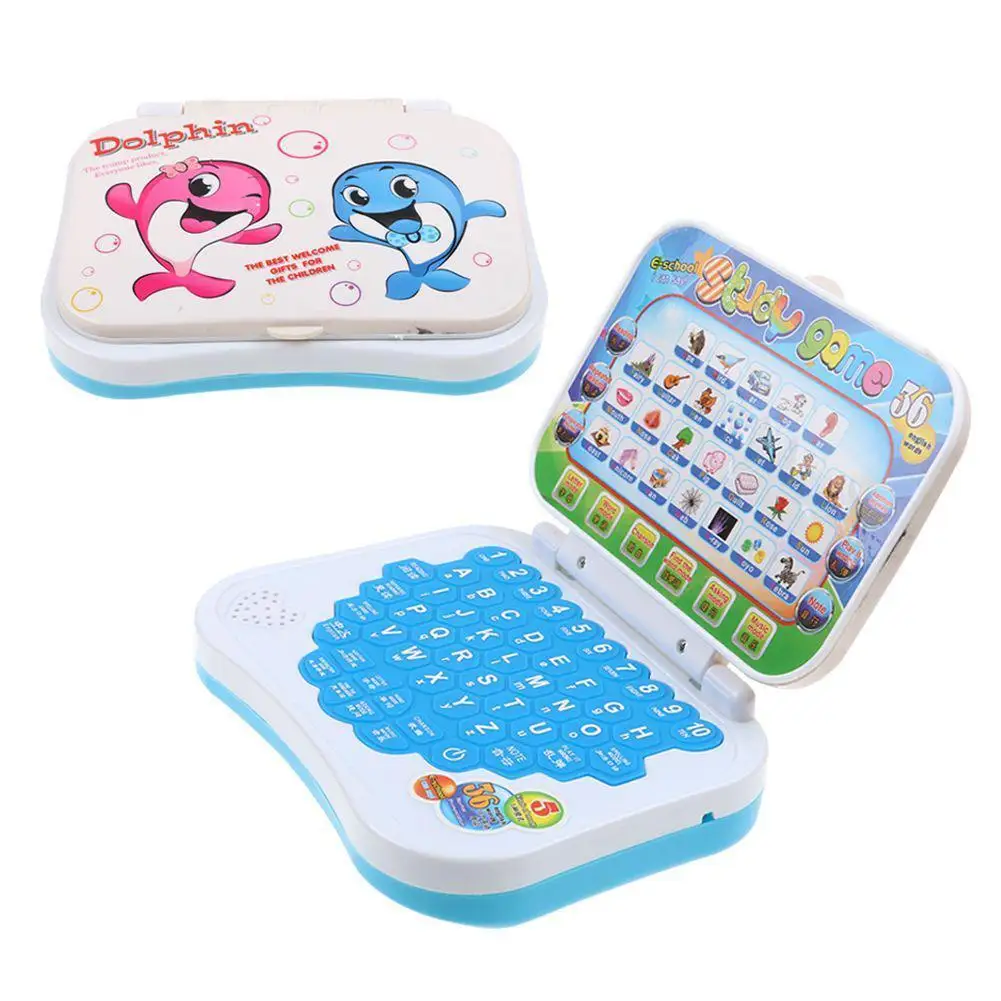 

Toy Computer Laptop Baby Children Pre School Educational Learning Toy Machine English Version Electronic Kids Study Game Pattern