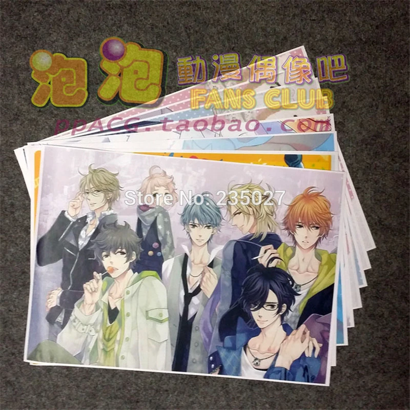 8ピース セットアニメブラザーズコンフリクトポスターconflict朝比奈絵馬朝比奈正臣鹿目壁写真ルームステッカーおもちゃa3漫画のポスター Stickers Aliexpress