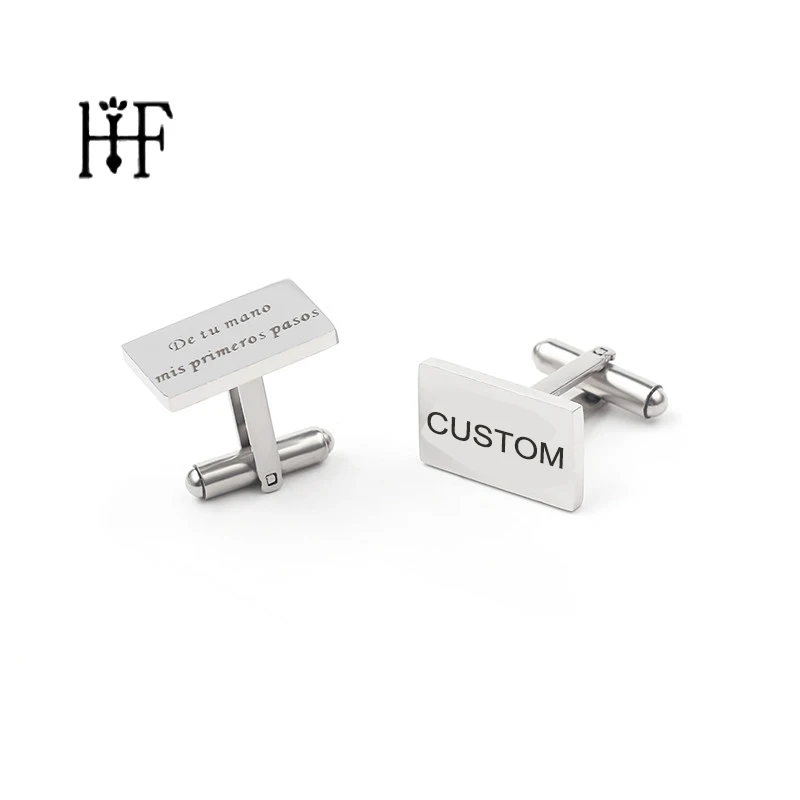 

Personalized Custom Cuff Links Engraved Initials Name Heart Groomsmen Gift Men's Shirt Wedding Cuff Links Cufflinks