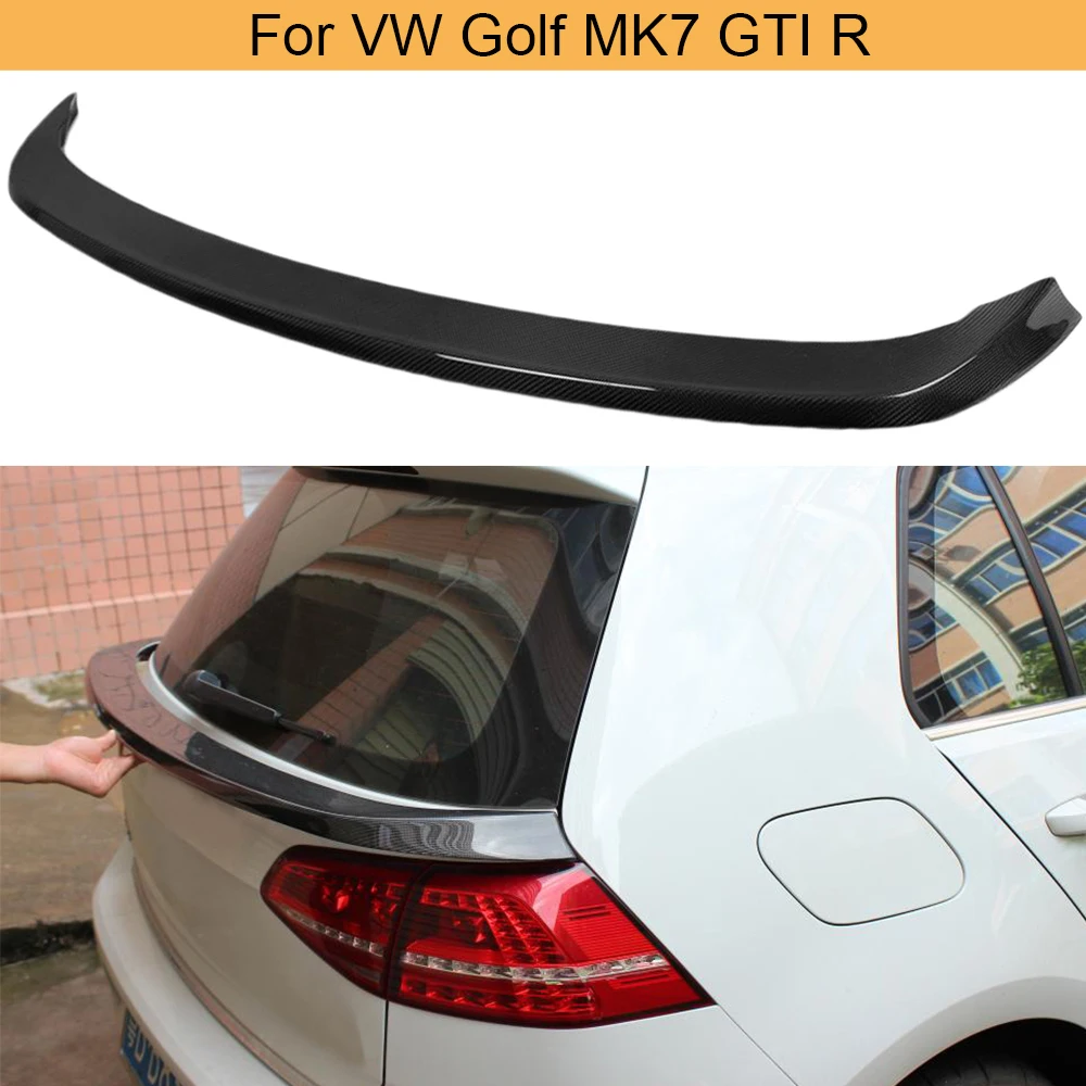 Rear Trunk Middle Spoiler For Volkswagen VW Golf 7 VII MK7 GTI R R Line Standard 14 17 Rear