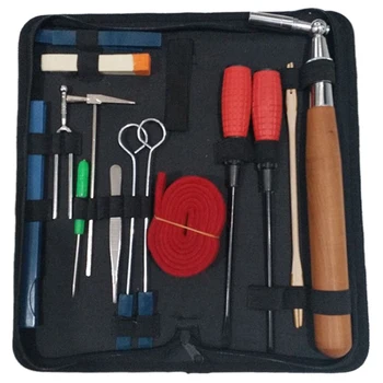 

Professional Piano Tuning Kit Tuner Tools Set Piano Tuning Tool Wooden Handle Fixed Tuning Wrench With Bag
